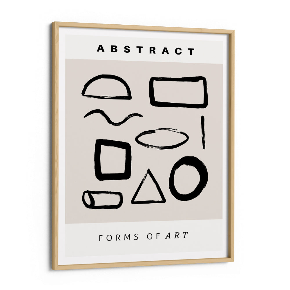 Abstract Signs Nook At You Matte Paper Wooden Frame