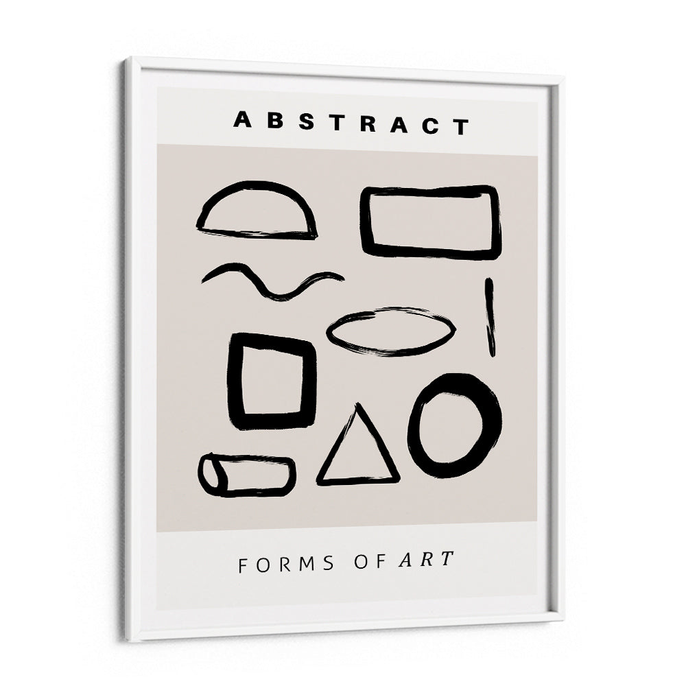 Abstract Signs Abstract Wall Art-White Frame-Nook At You