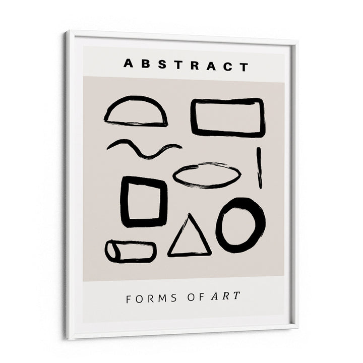 Abstract Signs Abstract Wall Art-White Frame-Nook At You