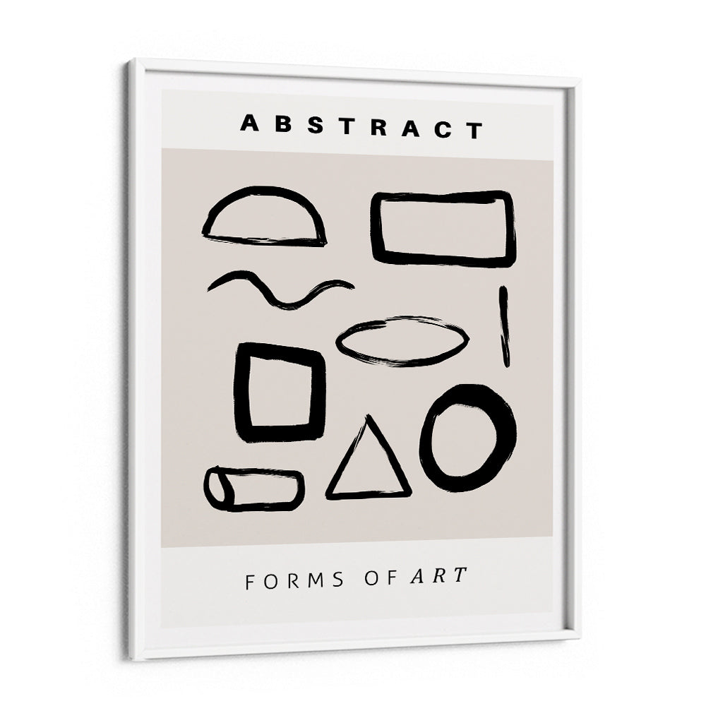 Abstract Signs Nook At You Matte Paper White Frame