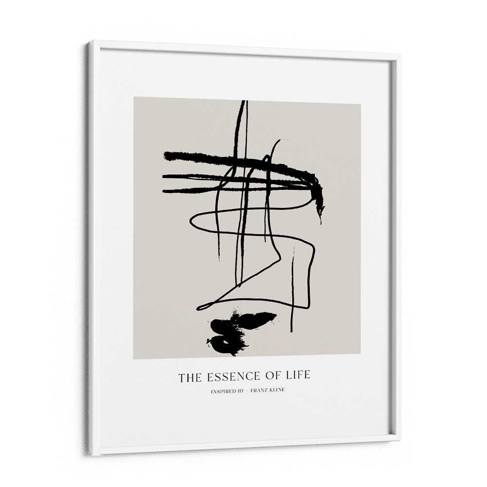 The Essence Of Life Abstract Wall Art-White Frame-Nook At You
