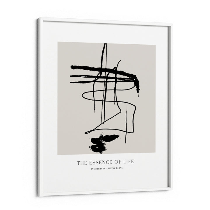 The Essence Of Life Abstract Wall Art-White Frame-Nook At You