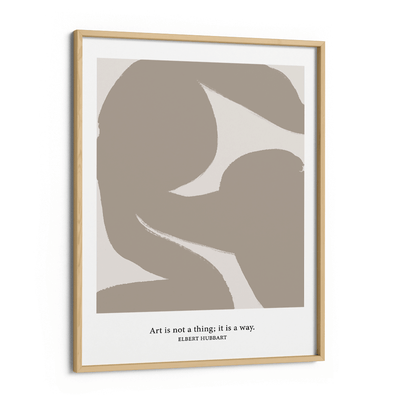 Elbert Hubbart Exhibition Poster #1 Nook At You Matte Paper Wooden Frame