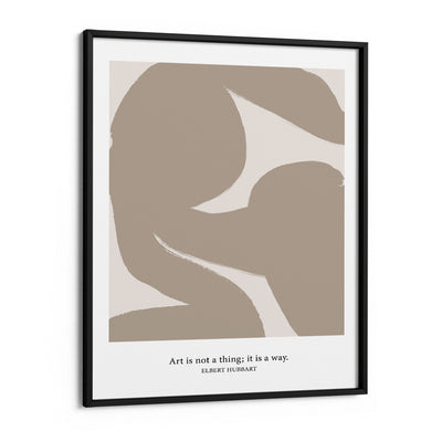 Elbert Hubbart Exhibition Poster #1 Nook At You Matte Paper Black Frame