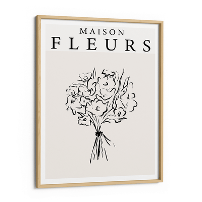 Maison Fleurs Exhibition Poster Nook At You Matte Paper Wooden Frame