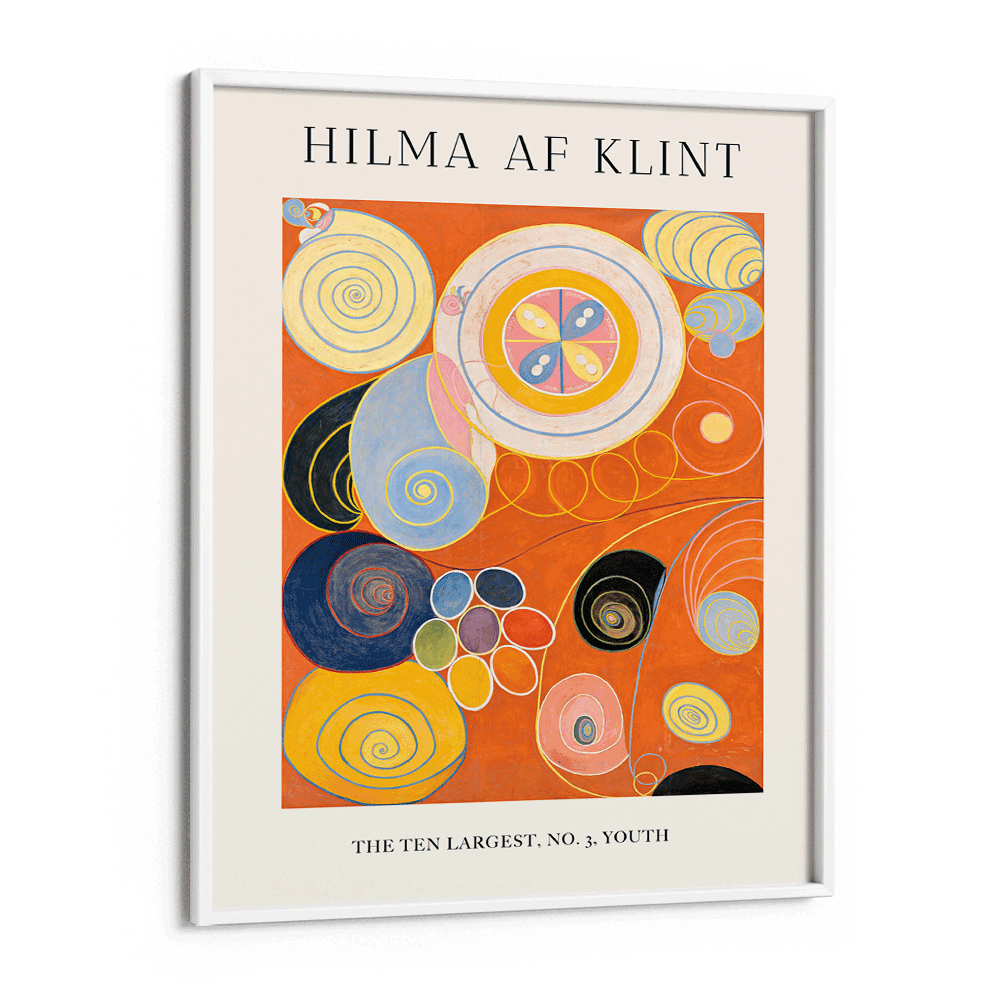 Hilma AF Klint - No. 3 Youth Nook At You Matte Paper White Frame