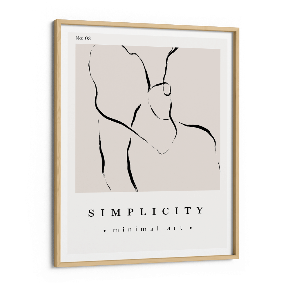 Simplicity Exhibition Poster Abstract Prints-Wooden Frame-Nook At You