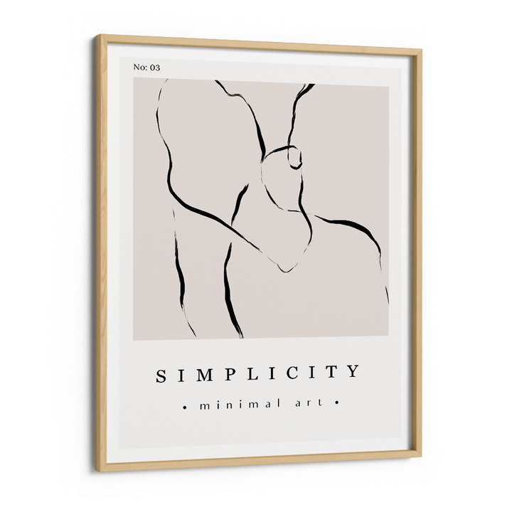 Simplicity Exhibition Poster Abstract Prints-Wooden Frame-Nook At You