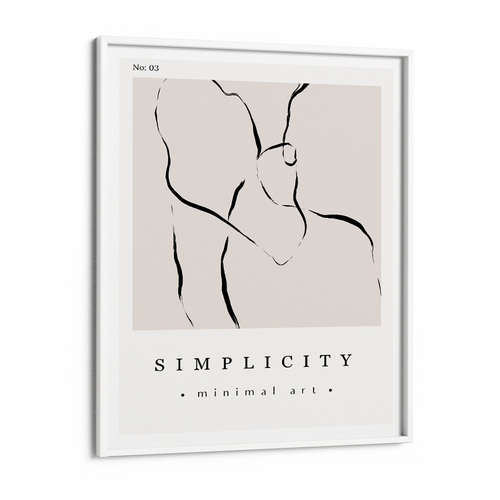 Simplicity Exhibition Poster Abstract Prints-White Frame-Nook At You
