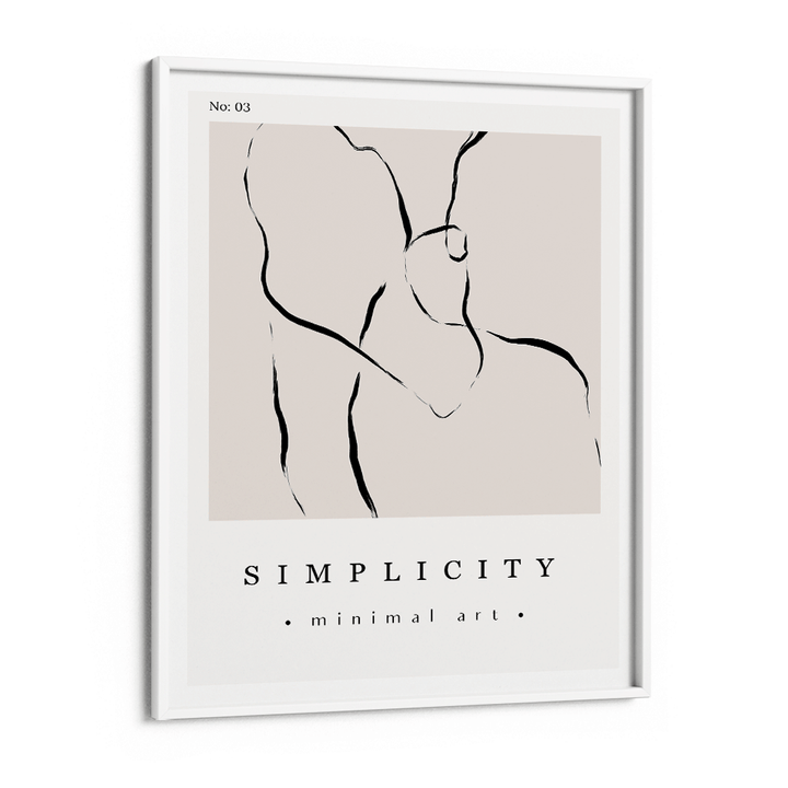 Simplicity Exhibition Poster Abstract Prints-White Frame-Nook At You