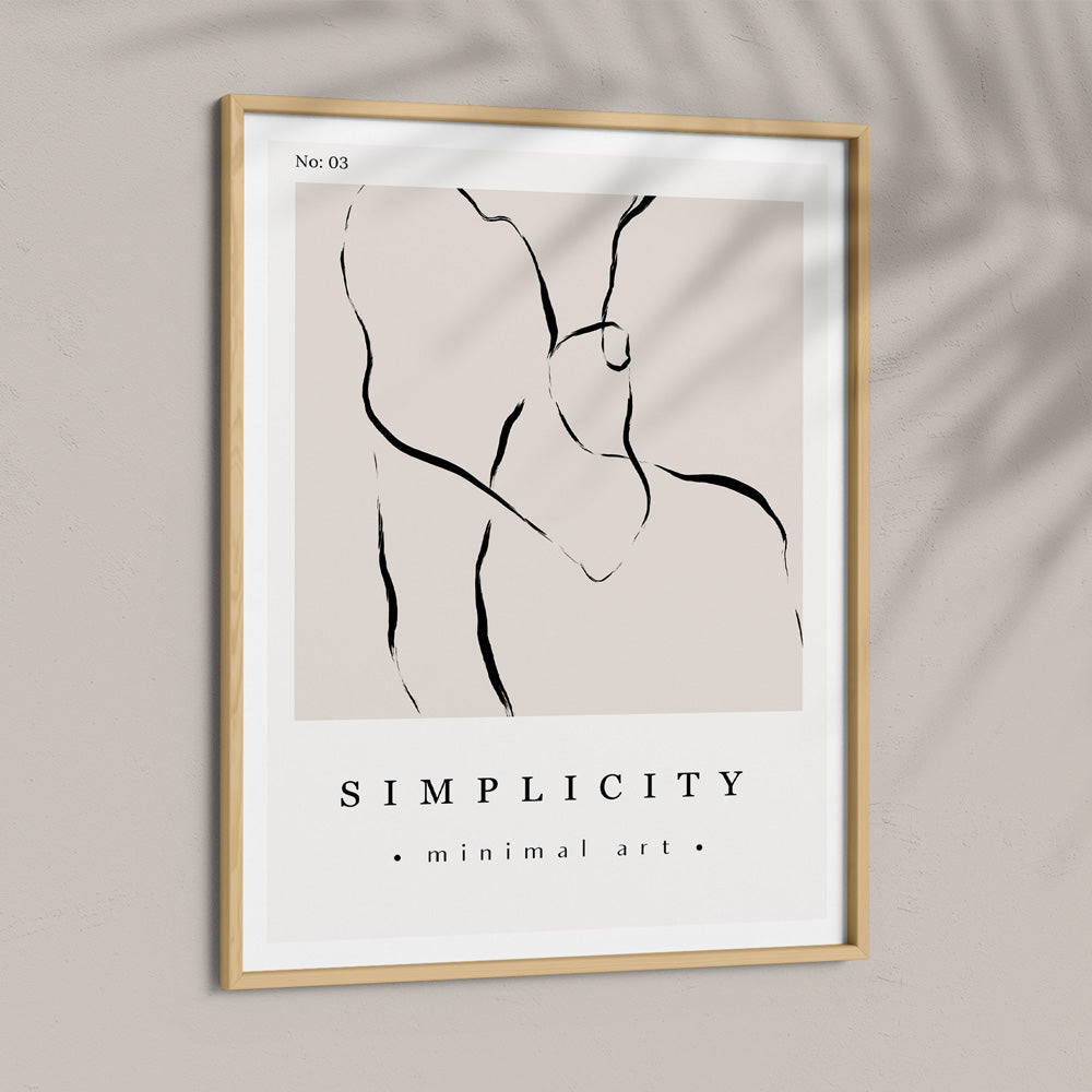 Simplicity Exhibition Poster Abstract Prints-Nook At You
