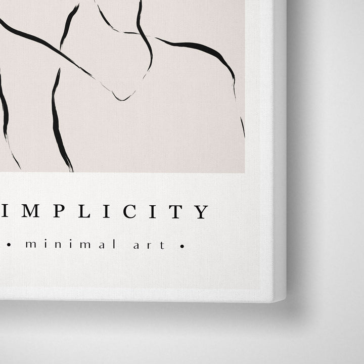 Simplicity Exhibition Poster Abstract Prints-Gallery Wrap-Nook At You