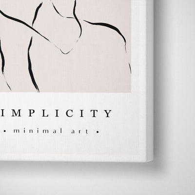Simplicity Exhibition Poster Nook At You Canvas Gallery Wrap