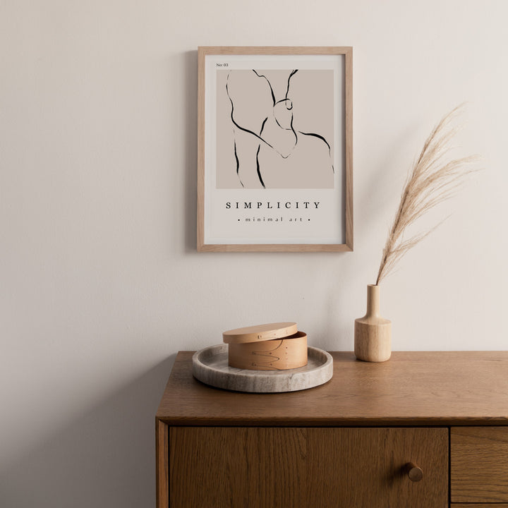 Simplicity Exhibition Poster Abstract Prints-Nook At You