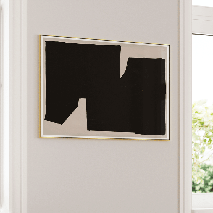 Eternity - Horizontal Abstract Art Paintings-Gold Metal Frame-Nook At You