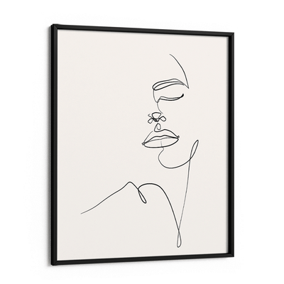 Omniscient Secret - White Nook At You Matte Paper Black Frame