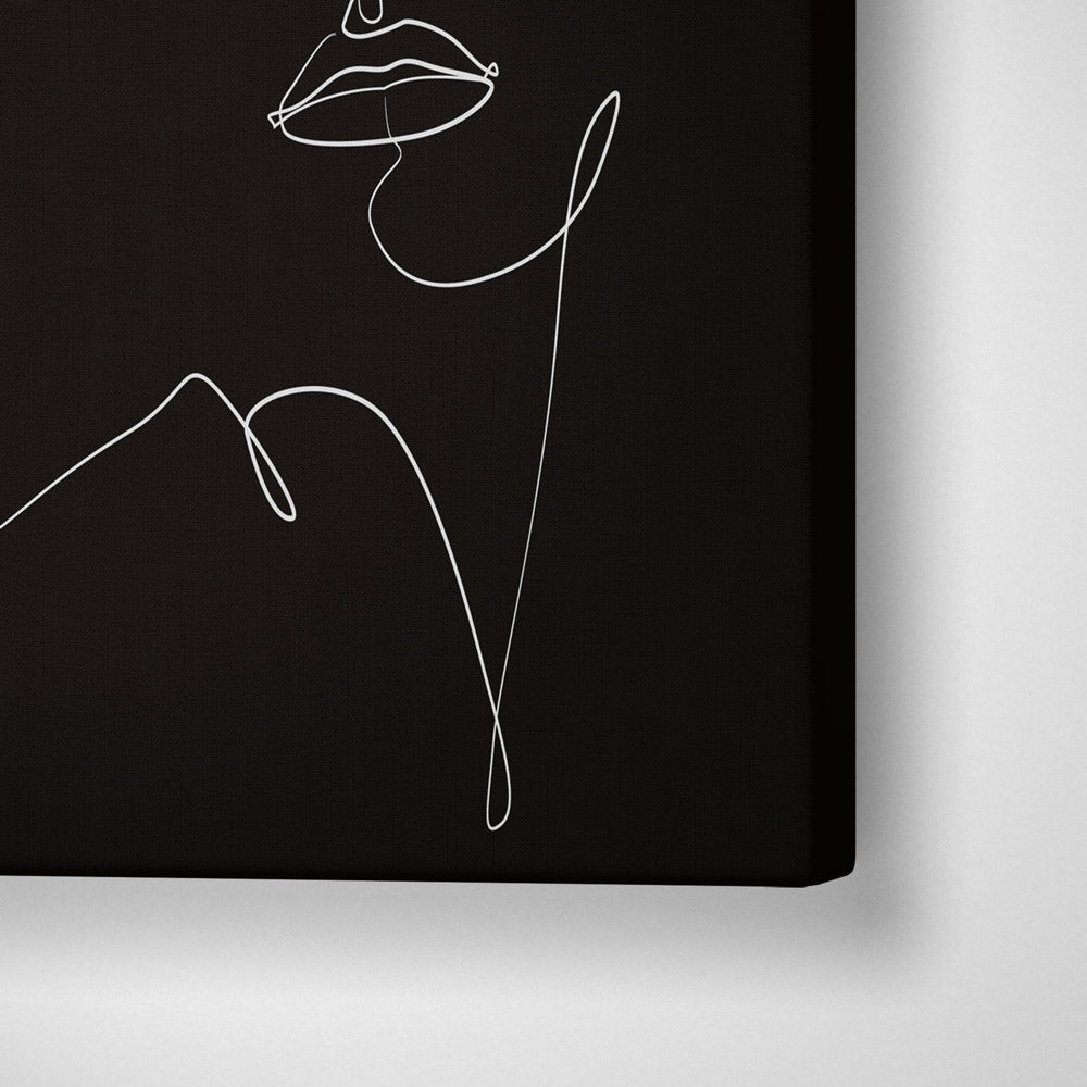 Omniscient Secret - Black Nook At You Canvas Gallery Wrap