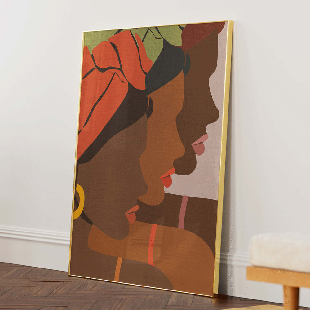Faith of Celebration Nook At You Matte Paper Gold Metal Frame