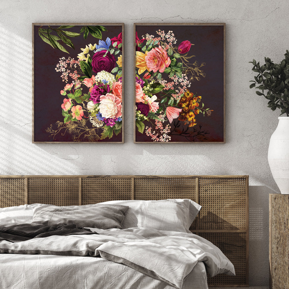 Floral Explosion Nook At You Matte Paper Rolled Art