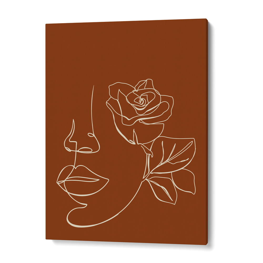 Floral Passion - Burnt Orange Nook At You Canvas Gallery Wrap