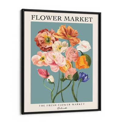 Flower Market - Colorado Nook At You Matte Paper Black Frame