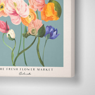 Flower Market - Colorado Nook At You Canvas Gallery Wrap