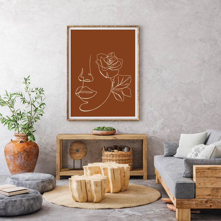 Floral Passion - Burnt Orange Nook At You  