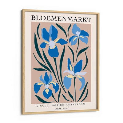 Flower Market - Netherlands Nook At You Matte Paper Wooden Frame