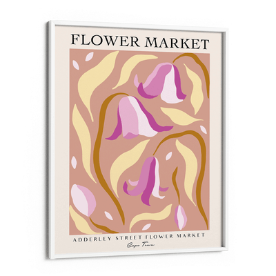 Flower Market - Cape Town Nook At You Matte Paper White Frame
