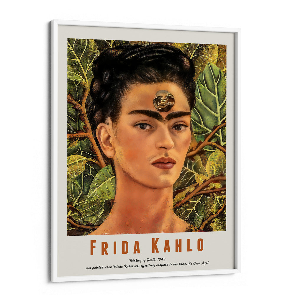 Frida Kahlo - Thinking Of Death (1943) Nook At You Matte Paper White Frame