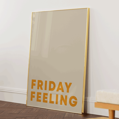Friday Feeling Nook At You Matte Paper Gold Metal Frame
