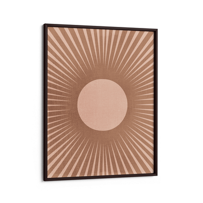 Bohemian Rays Nook At You Matte Paper Black Frame