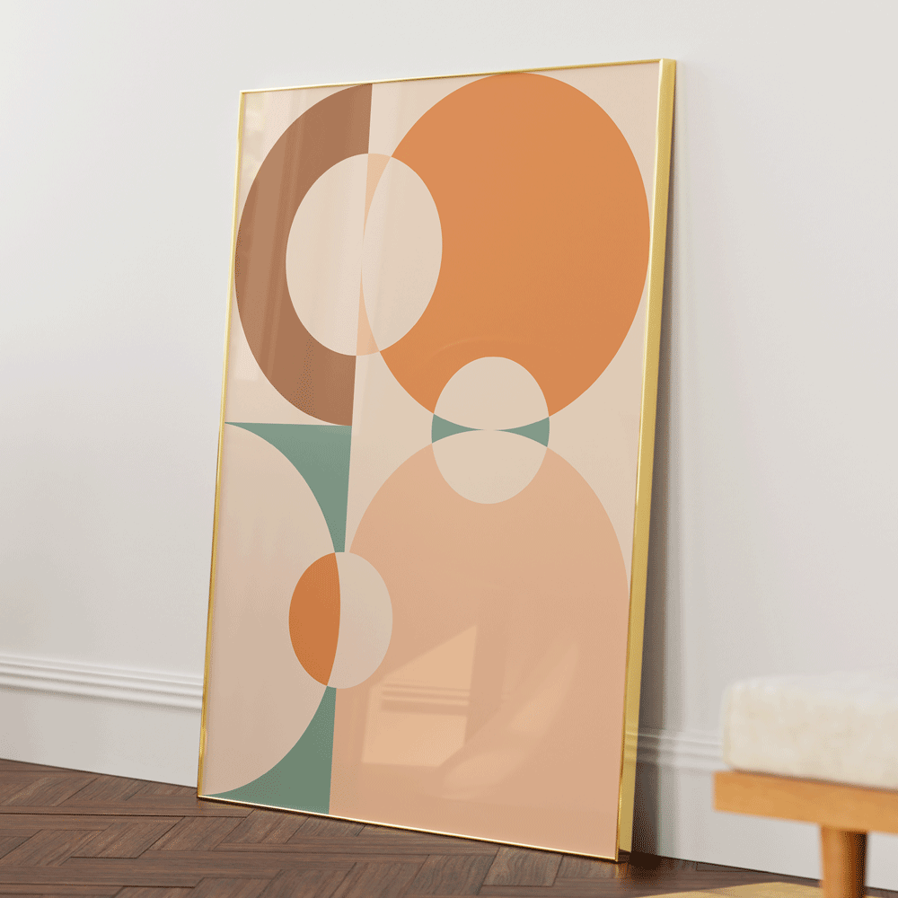Geometric Clarity Nook At You Matte Paper Rolled Art