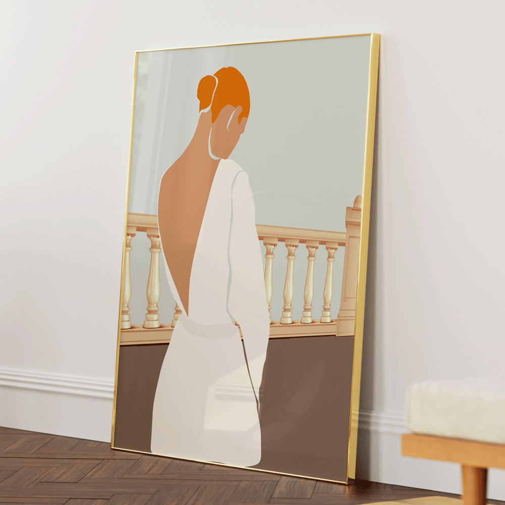 Grace Nook At You Matte Paper Gold Metal Frame