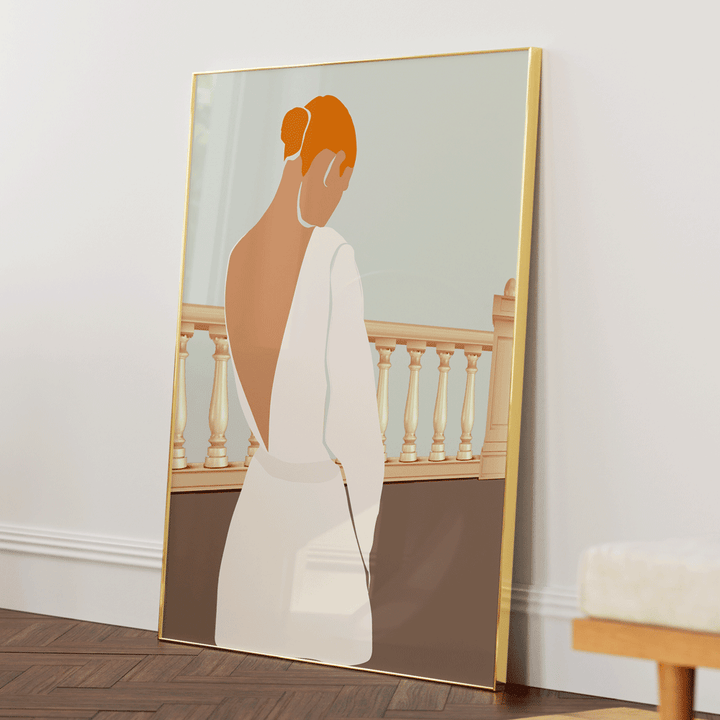 Grace Nook At You Matte Paper Gold Metal Frame