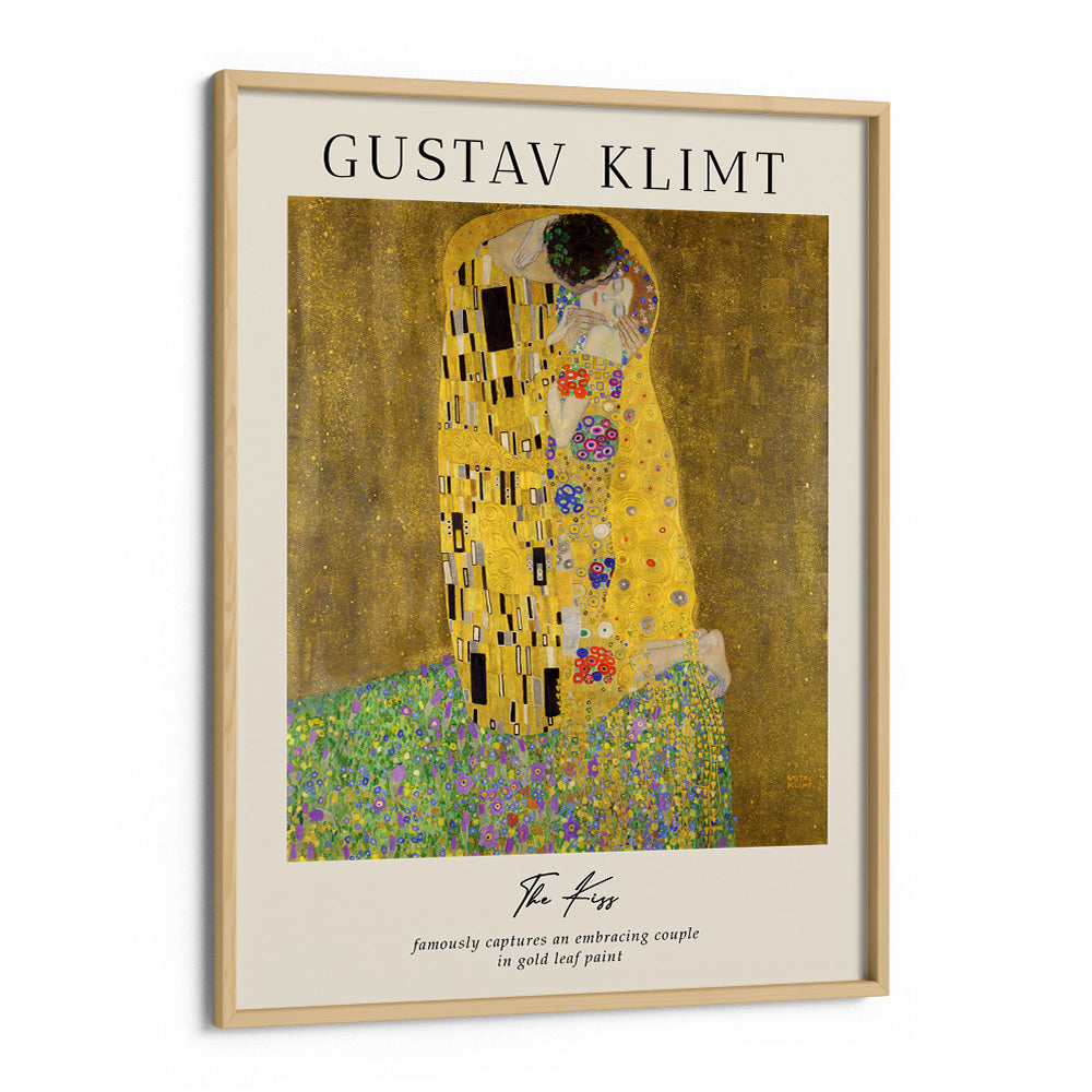 Gustav Klimt - The Kiss Nook At You Matte Paper Wooden Frame