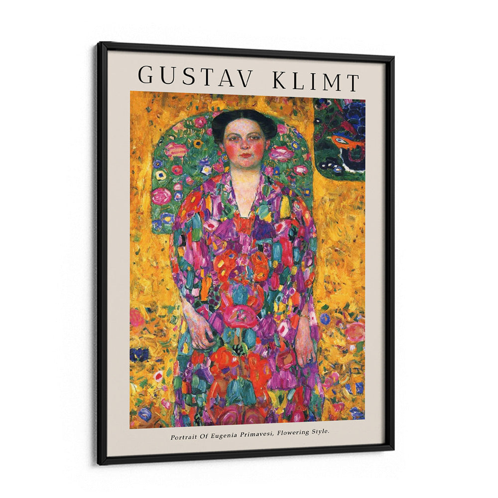 Gustav Klimt - The Portrait Of Eugenia Primavesi Nook At You Matte Paper Black Frame