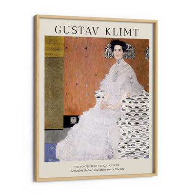 Gustav Klimt - The Portrait Of Fritza Riedler Nook At You Matte Paper Wooden Frame
