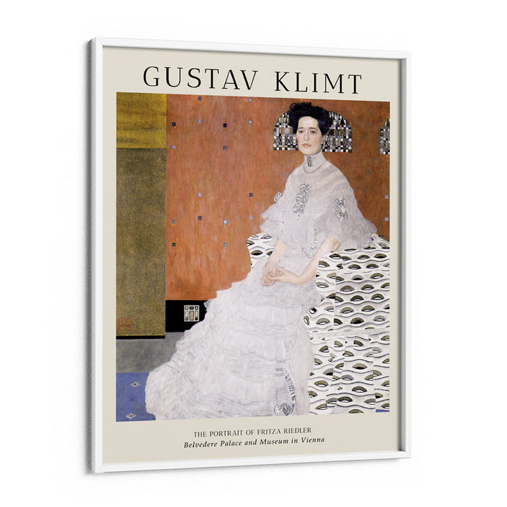 Gustav Klimt - The Portrait Of Fritza Riedler Nook At You Matte Paper White Frame