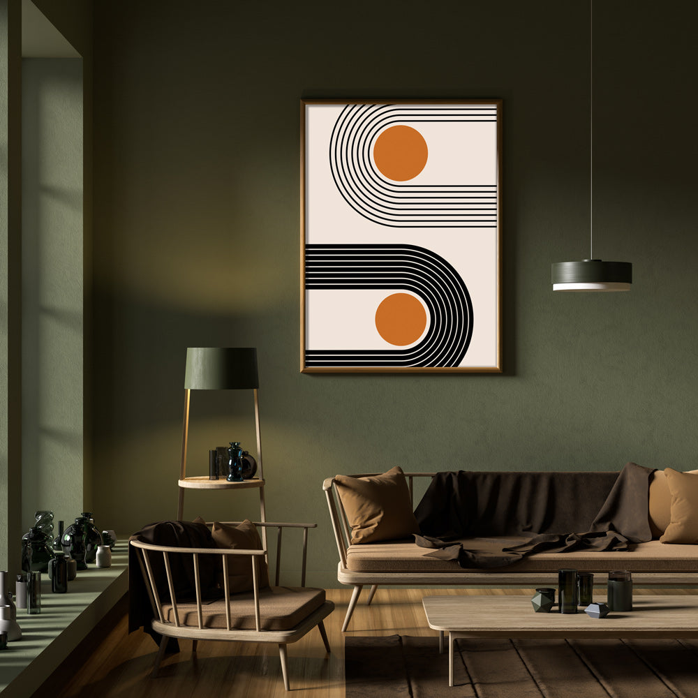 Two Objects Poster Dual Geometrics 2 Wall Poster – Nook At You