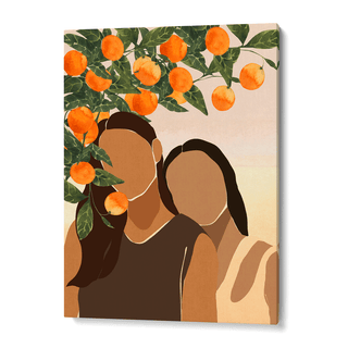 Under The Orange Tree Boho Painting