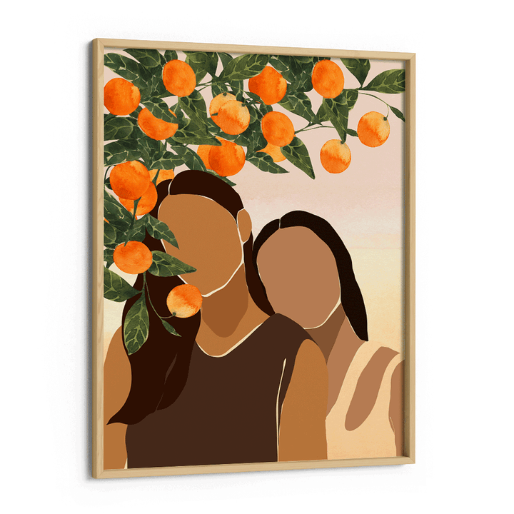 Under The Orange Tree Nook At You Matte Paper Wooden Frame