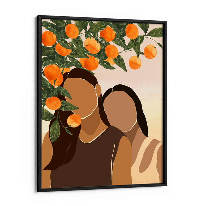 Under The Orange Tree Nook At You Matte Paper Black Frame