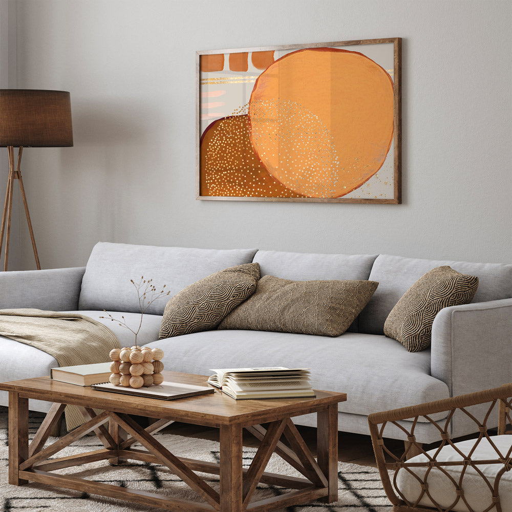 Golden Flight (Horizontal) Nook At You Matte Paper Rolled Art
