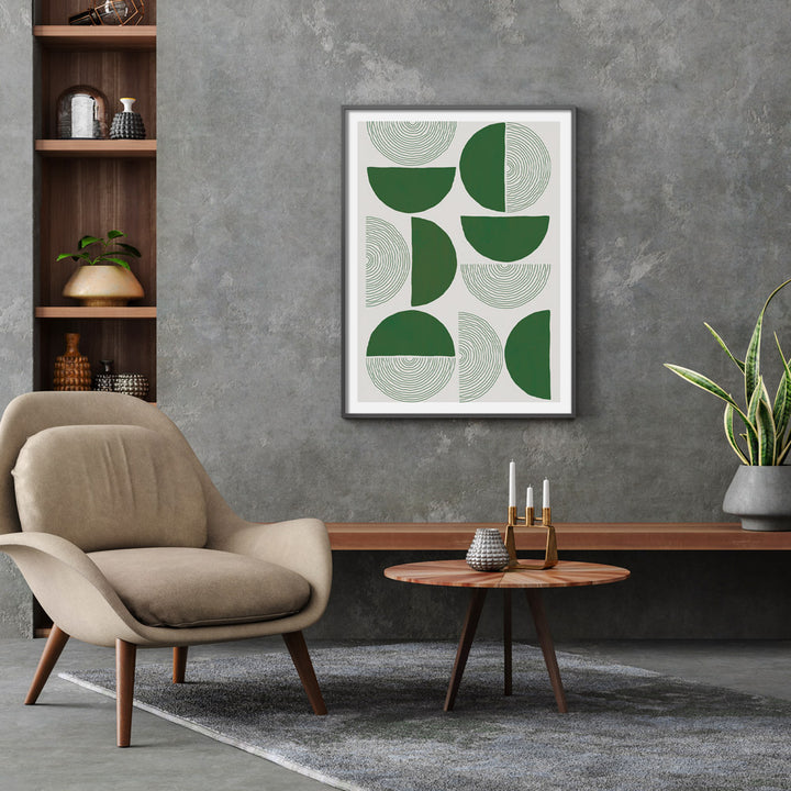 Passage - Green Abstract Painting-Nook At You