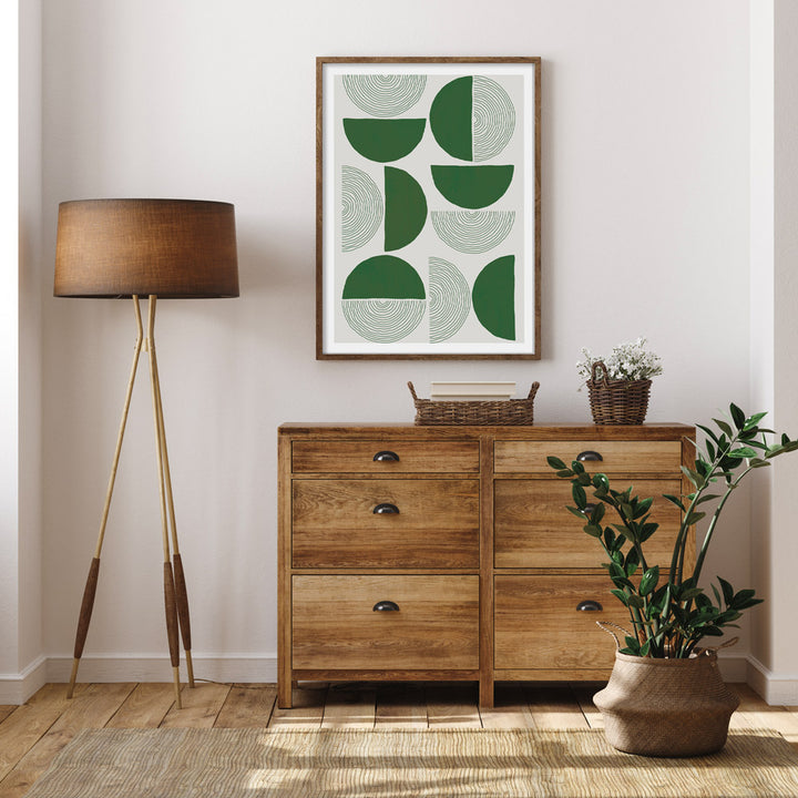 Passage - Green Abstract Painting-Nook At You
