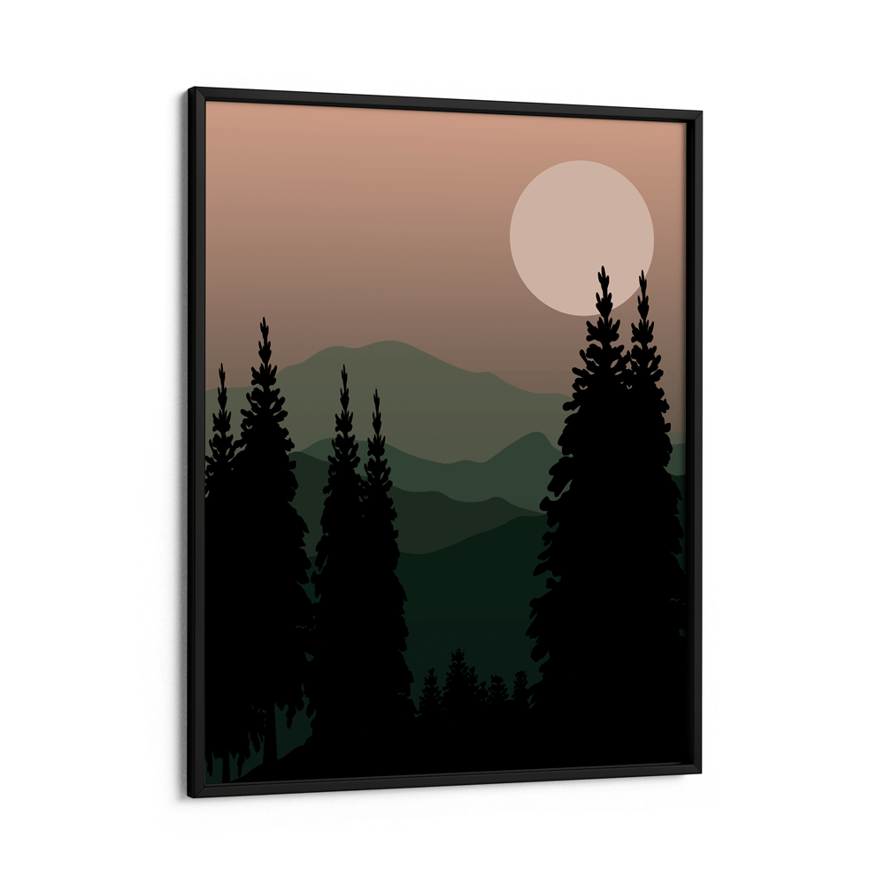 Pine Forest Nook At You Matte Paper Black Frame