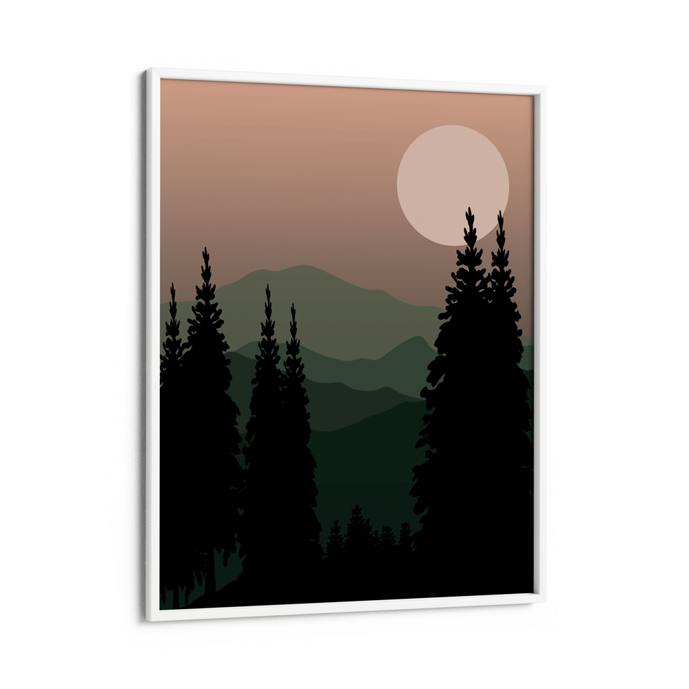 Pine Forest Nook At You Matte Paper White Frame
