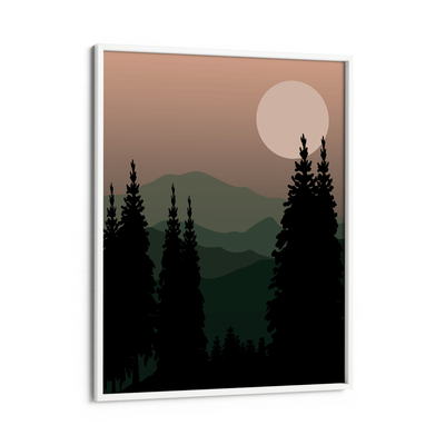 Pine Forest Nook At You Matte Paper White Frame