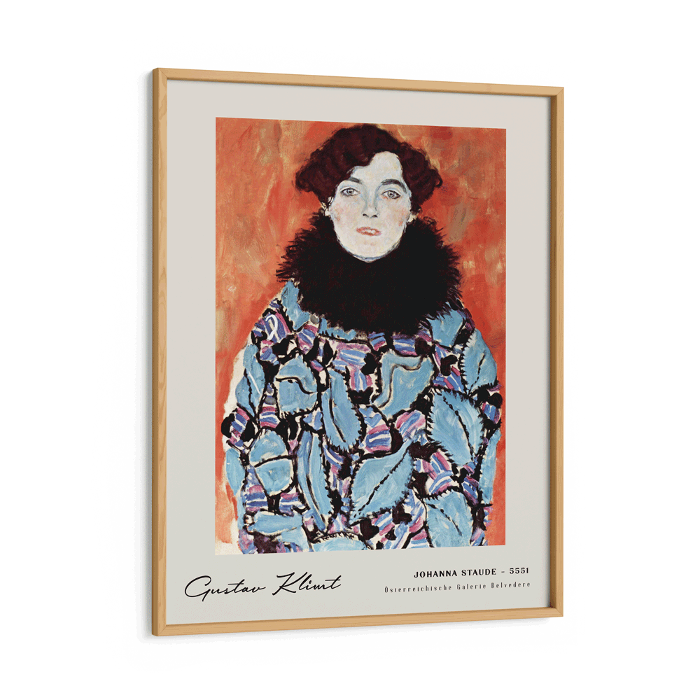 Gustav Klimt - Johanna Staude 5551 Nook At You Matte Paper Wooden Frame